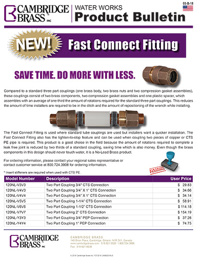 US Fast Connect Fitting Brochure