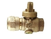 NO-LEAD CB COMPRESSION X FIP FULL PORT BALL VALVE CURBSTOP WITH DRAIN